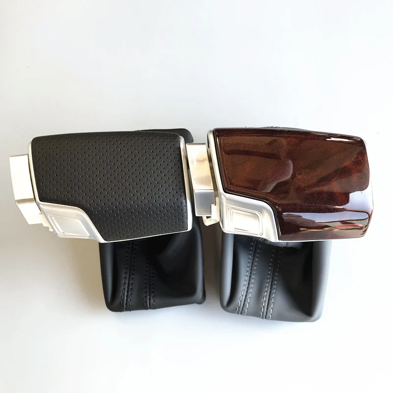 Автомобильная кожаная Хромированная ручка переключения передач для AUDI A6 A7 A3 A4 A5 c6