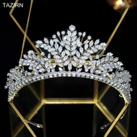 vintage 5a zircon wedding bridal tiaras and crowns for quinceanera cubic zirconia princess hair jewelry cz pageant headpieces