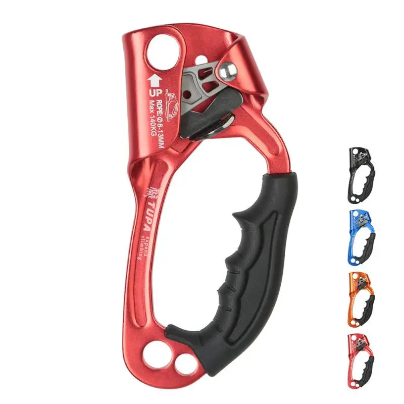 

Hand Ascender Rock Climbing Equipment Rappelling Gear Equipment Rope Clamp for Mountaineering Caving 8-12mm Rope Outdoor Sports
