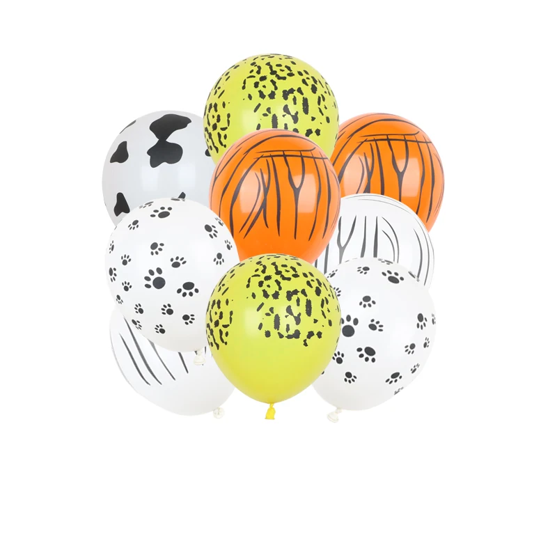 10 шт. латексные воздушные шары с принтом животных корова тигр Зебра леопард | Дом