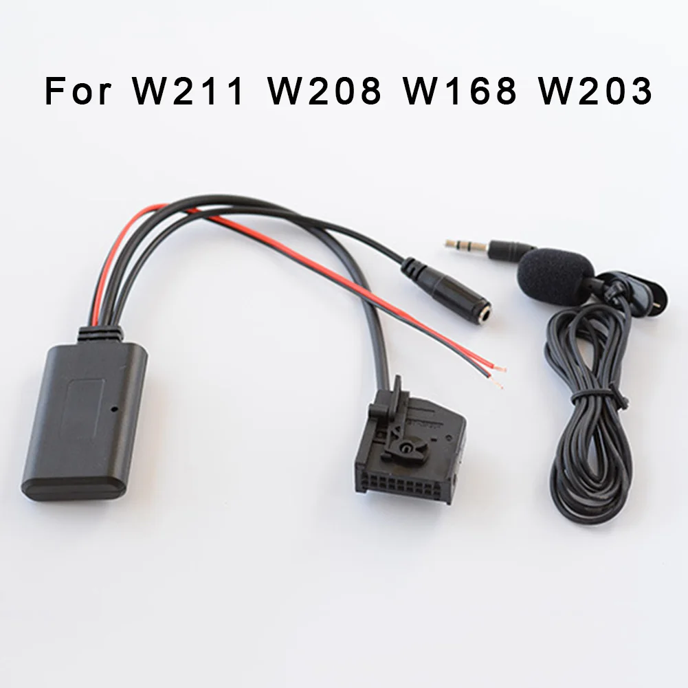 Для Benz W211 W208 W168 W203Bluetooth микрофон Handfree адаптер вызова AUX кабель Функция через Bluetooth