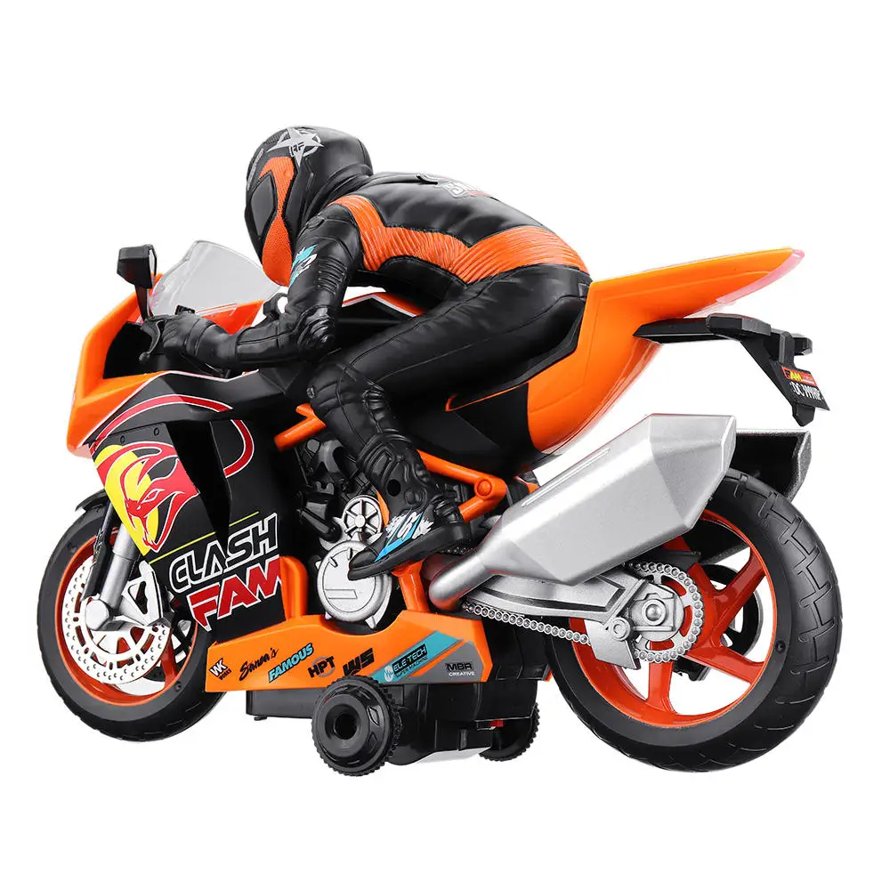 

WeiLong Toys 300 1/18 2.4G Rc Motorcycle 360 Rotation with Light Sound Car RTR Model