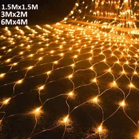 8 mode led net lights 880led curtain mesh fairy string light christmas party wedding new year garland outdoor garden decoration