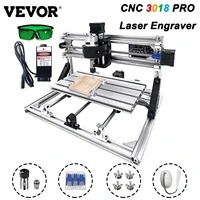vevor cnc 3018 pro laser engraving machine with 2500mw laser grbl control wood router milling cutter woodworking machinery diy