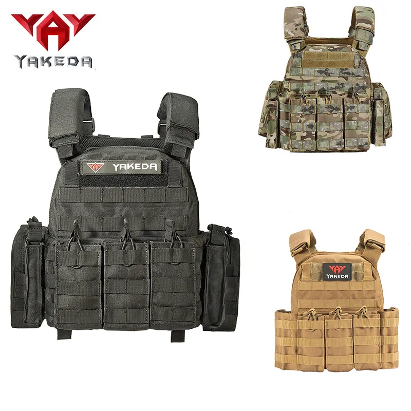 Боевой тактический жилет Yakeda 1000D съемный Камуфляжный Жилет MOLLE снаряжение для