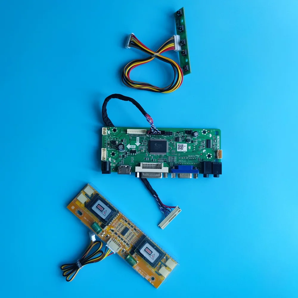 

Комплект для телефона, 15,4 Х800, дюйма, плата контроллера драйвера, LVDS, 4 лампы, VGA, DVI, панель экрана M.NT68676, сделай сам