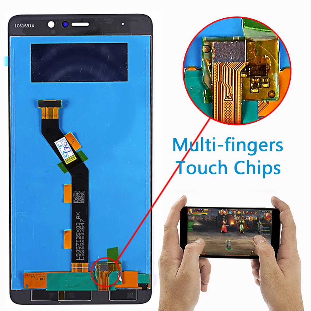 100% протестированный ЖК-дисплей для Xiaomi Mi5s plus 5 7 дюймов дигитайзер сенсорный экран