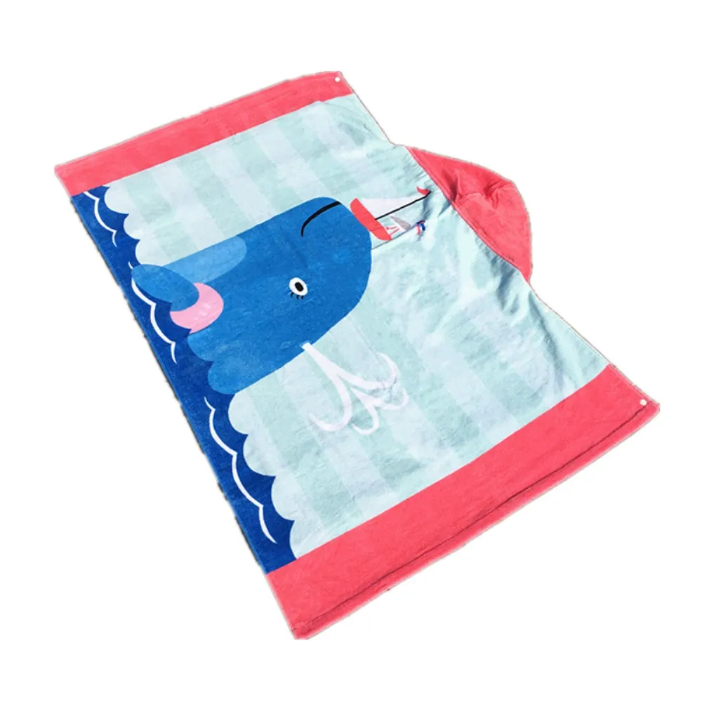 127x76 см 11 видов конструкций мультяшное хлопковое пляжное полотенце с капюшоном