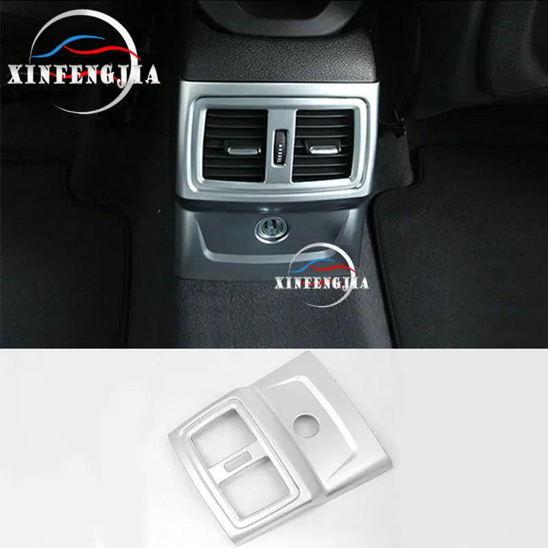 

For BMW X1 F48 16-2019 Chrome Rear Armrest Air Outlet Decorator Panel Cover Trim