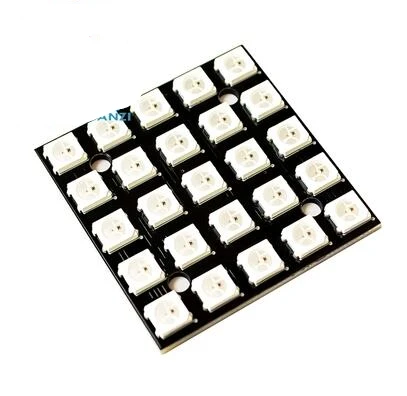 WS2812 модуль 8 бит/12 бит/16 бит/64 бит 5050 RGB светодиодный полноцветный встроенный дальнего света круглый светодиодный кольцевой электронный DIY - Цвет: 25 Bit