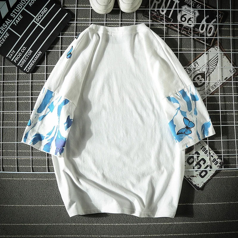 Футболка мужская хлопковая с коротким рукавом уличная одежда в стиле хип-хоп Топ