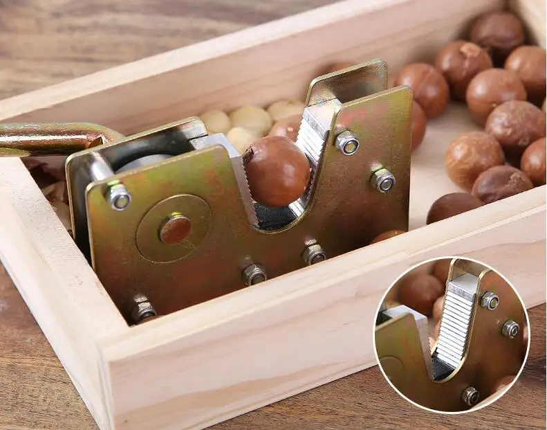 Зажим из орехового дерева Macadamia гайка инструмент открытия гайка щипцы для орехов обрубка машина ручная гайка орехокол машина для изготовления крекеров орехокол для грецких орехов
