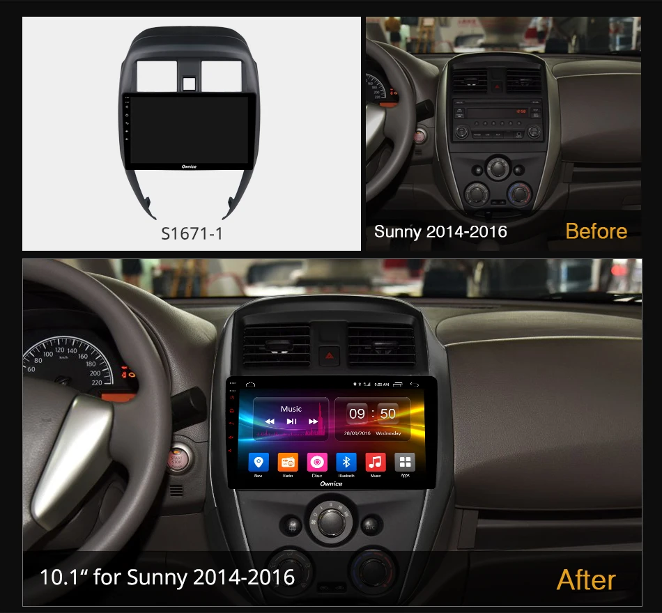 Ownice 1280*720 Android 10 0 K3 K6 плюс Автомобильный мультимедийный авто радио для Nissan Sunny 2014 2017