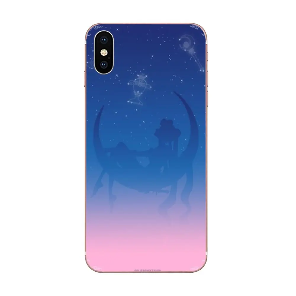 Hot Anime Sailor Moon Girl Lune Chat For Samsung Galaxy Note 5 8 9 S3 S4 S5 S6 S7 S8 S9 S10 5G mini Edge Plus Lite Phone Cases | Мобильные