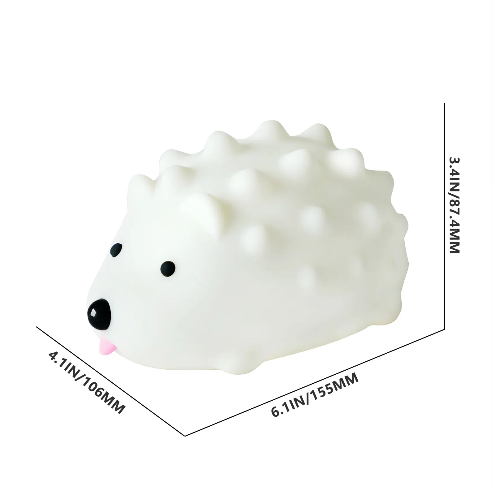

Hedgehog Night Light,Cute Timed warm light white light / warm light colorful Light Switch Dimming USB Night Light decoration