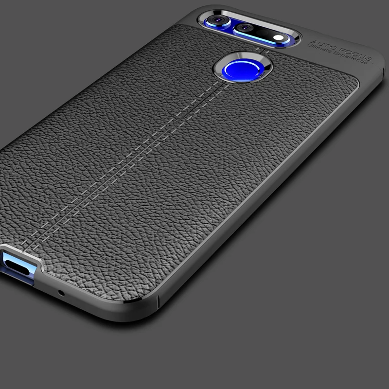 YUETUO Роскошный кожаный чехол на заднюю панель телефона из ТПУ для huawei honor v20 view 20 v