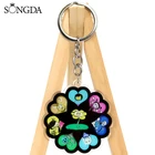 Акриловый брелок SONGDA Undertale Sans, двусторонний брелок с аниме-рисунком, брелок для автомобиля, классические аниме подростковые украшения
