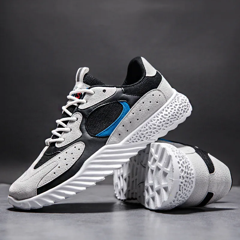 Мужская Осенняя коллекция 2019 года вентиляционные беговые кроссовки с сеткой