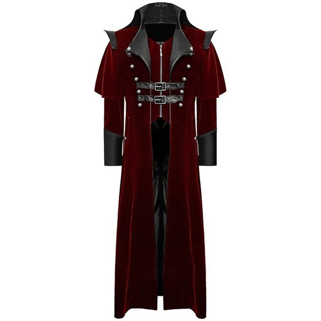 Мужской костюм в викторианском стиле для взрослых черный смокинг Модный Плащ