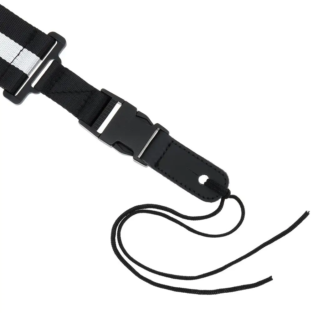 Ремешок из искусственной кожи для гитары хлопка и льна двойной тканевый с местом