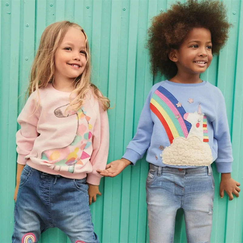 Jumping meters свитшоты для девочек детская одежда с единорогами футболка длинными