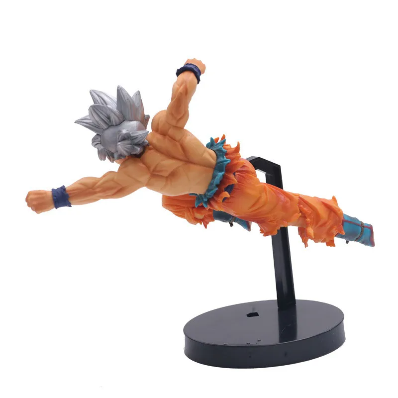 Серебряные волосы DBZ Goku Super Saiyan наклонный Дырокол Ver. Ограниченная 18 см фигурка
