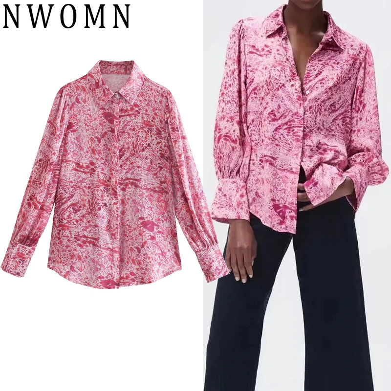 

Женская блузка на пуговицах, с длинным рукавом и воротником