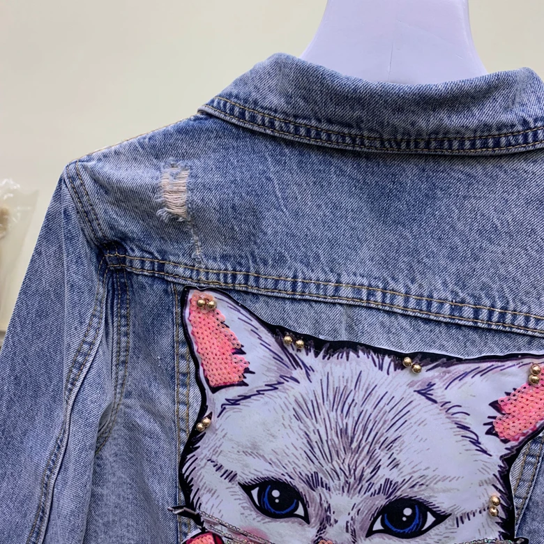 Новинка Весна 2020 европейские товары тонкая универсальная Модная Джинсовая