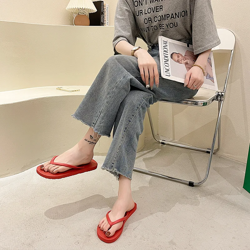 

2021 Summer Flip Flops Women Colorful Slippers Ladies Shoes Slippers Indoor Outdoor Flip-Flops Fashion Beach Flat Slides Zapatos