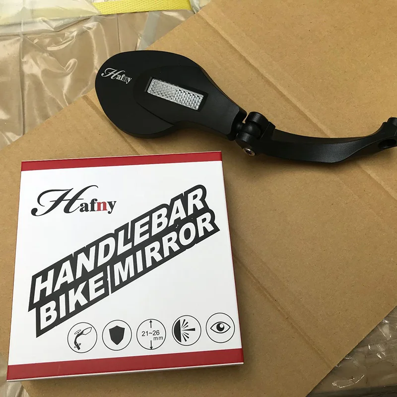 2 стиля, Hafny, зеркало заднего вида для велосипеда, MTB, руль для велосипеда, боковое зеркало для безопасности, Аксессуары для велосипеда, скутер, зеркало для слепого пятна