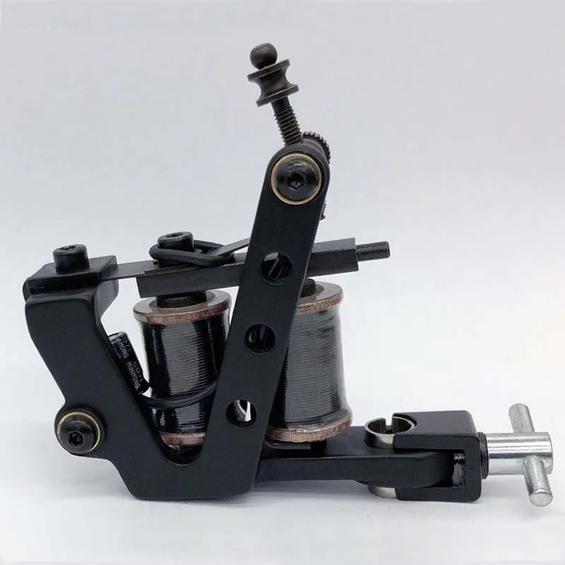 

Hot Sale New Hand-assembled 10 Wrap Coils Tattoo Machine Gun For Liner Shader Cast-iron Tattoo Machines Free Shipping