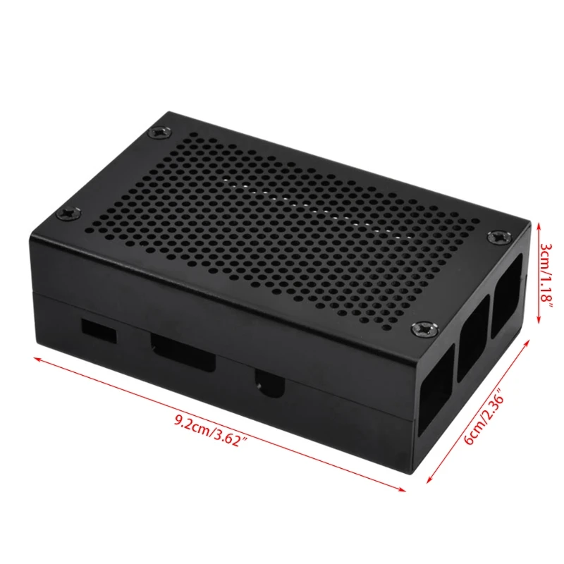 

Aluminum Alloy Case Cover Metal Enclosure For Raspberry Pi 3 Model B Pi 2 B / B+