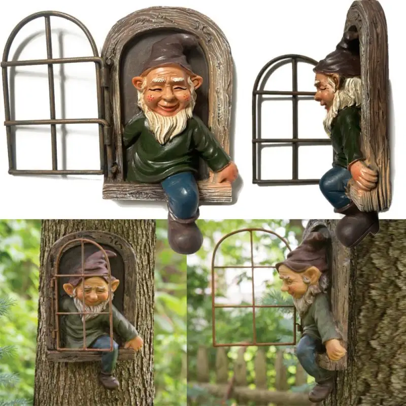 

Naughty Cartoon Dwarf Home Decor Garden Landscape Elf Courtyard Resin Craft Garden home decoration accessories modern