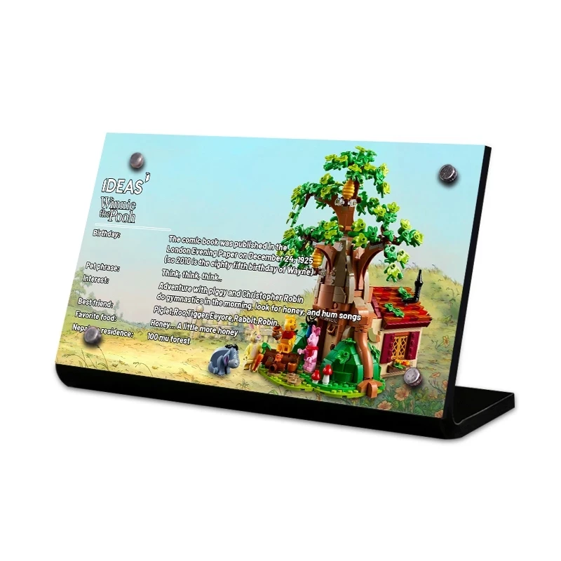 

The Acrylic Display Stand Brand For 21326 Winnie the Pooh Toys Building Blocks