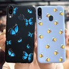 Чехол для Samsung M20 M205 Обложка синяя бабочка тонкий чехол для телефона для Samsung Galaxy M10 M20 M30 Coque мягкие чехлы M 10 20 30 Обложка
