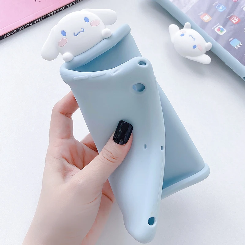 

Cute Cartoon Soft Silicon Stand Cover for IPad 9.7 2017 2018 Mini 4 5 Case for IPad 10.2 Pro 9.7 11 Air 1 2 3 Tablet Cases+strap