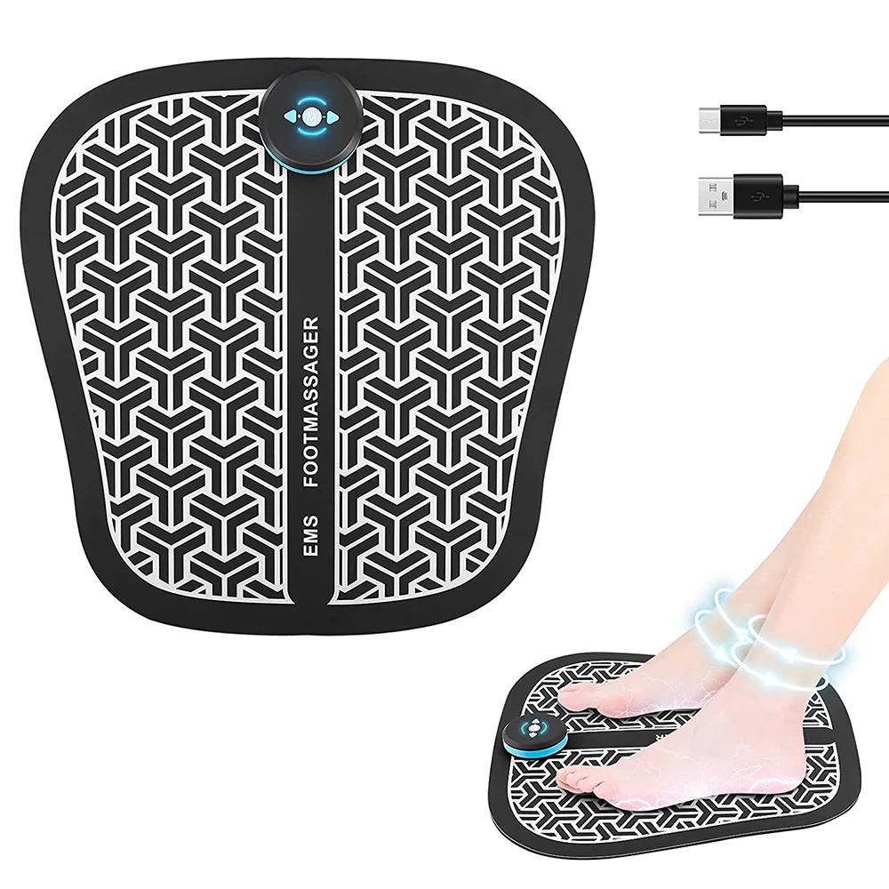

Electric EMS Physiotherapy Foot Massager Mat Tens fisioterapia Muscle Stimulation Pulse Acupuncture Therapy massage cushion