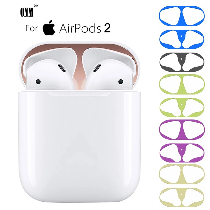 Ультратонкая защита для кожи AirPods 2 металлическая пленка железные | Аксессуары для наушников -33017410322