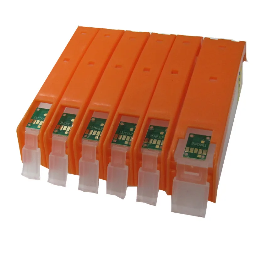 5set PGI-580 cli 581 Empty refillable ink cartridge permanent chip For canon TS8150/TS8151/TS8152/TS8250/TS8251/TS9150/TS9155