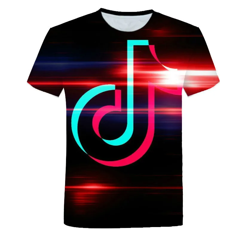 

Men's and women's 2021 new leisure T-shirt, 3D printing, fashionable short sleeve T-shirt