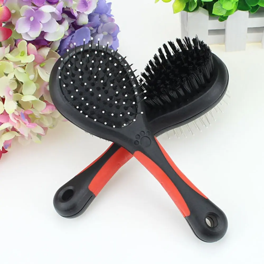 Полезная двухсторонняя Расческа для домашних животных мягкая щетка кошек и