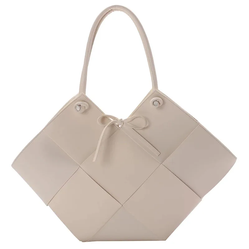 

Weave Casual Large Tote bag 2021 New High Quality PU Leather Women's Designer Handbag High Capacity Shoulder Bags Underarm Bag