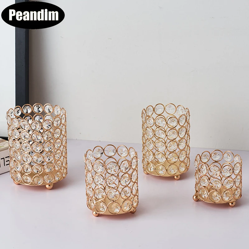 S Candle Lantern Pencil Container Makeup Brush Holder Wedding Candelabra Home Decor