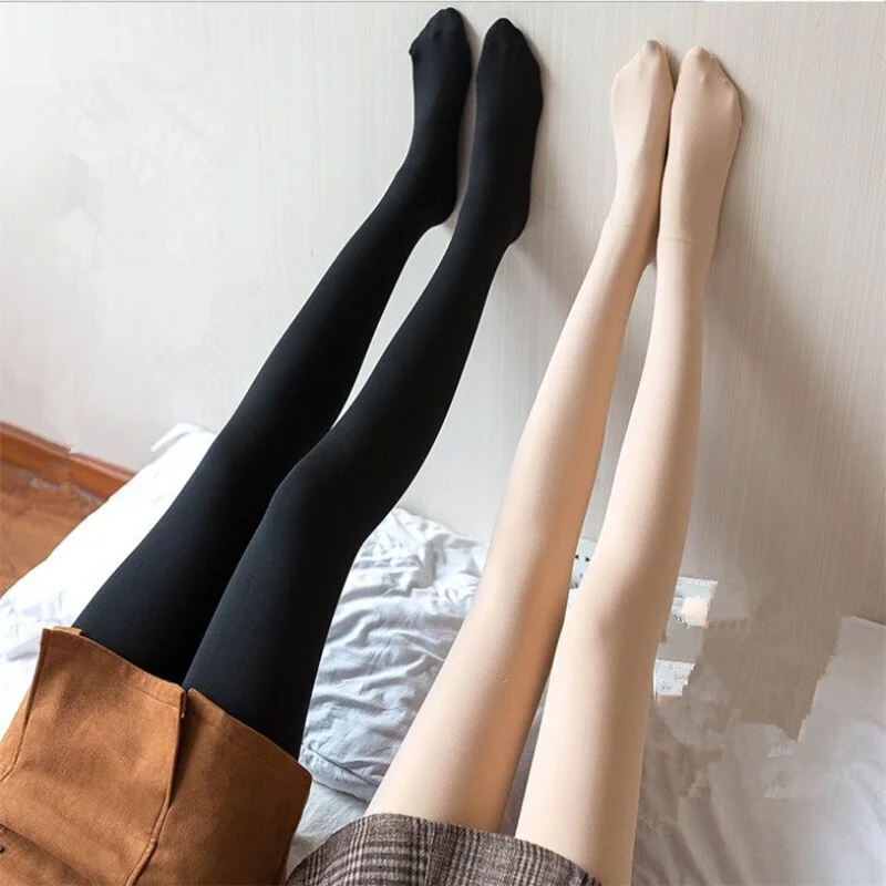 

230g Ms render socks pure color pantyhose qiu dong with velvet thickening outside pressure wear joker pantyhose