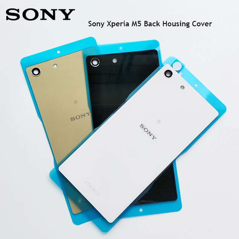 100% оригинал sony Xperia M5 E5603 E5606 E5653 заднее стекло Крышка батарейного отсека для с
