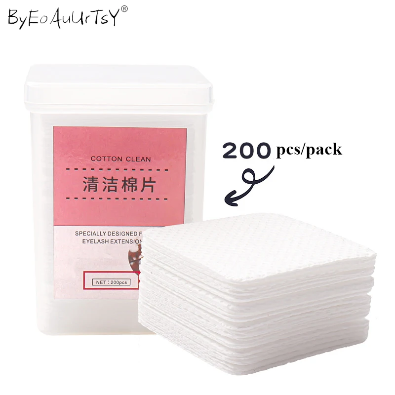 200 шт./кор. прокладки для снятия клея наращивания ресниц Безворсовая бумага