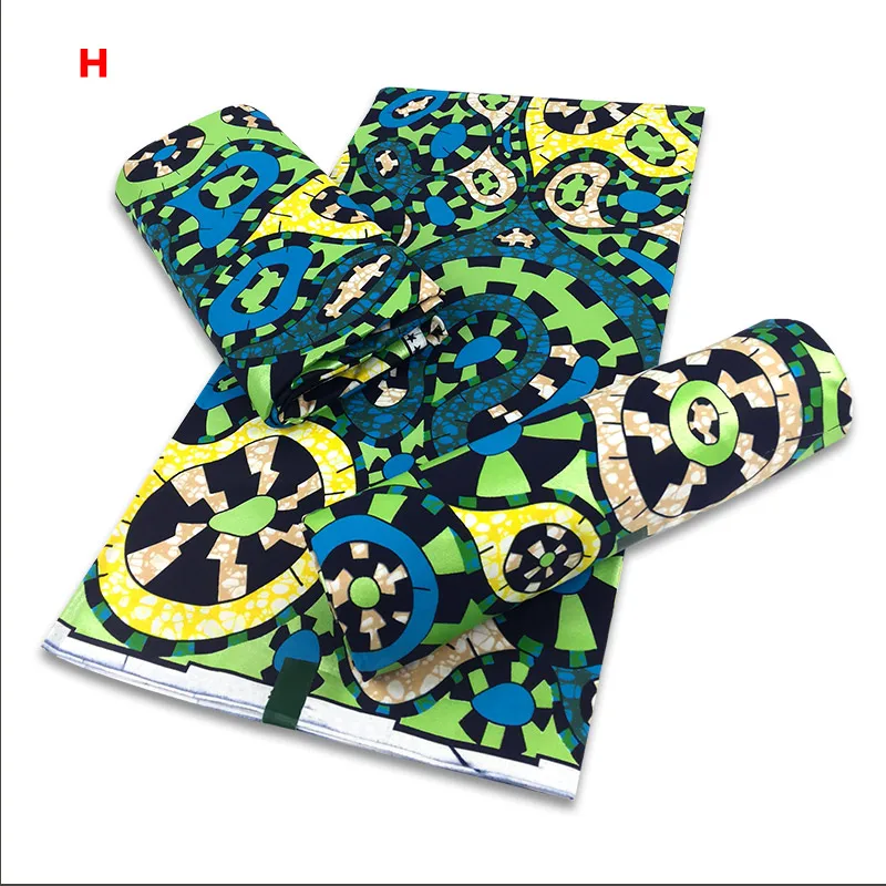 

new Blesing 2021 High Quality Golden Wax Print fabric 6 yards of African wax Fabric Tissue African fabric