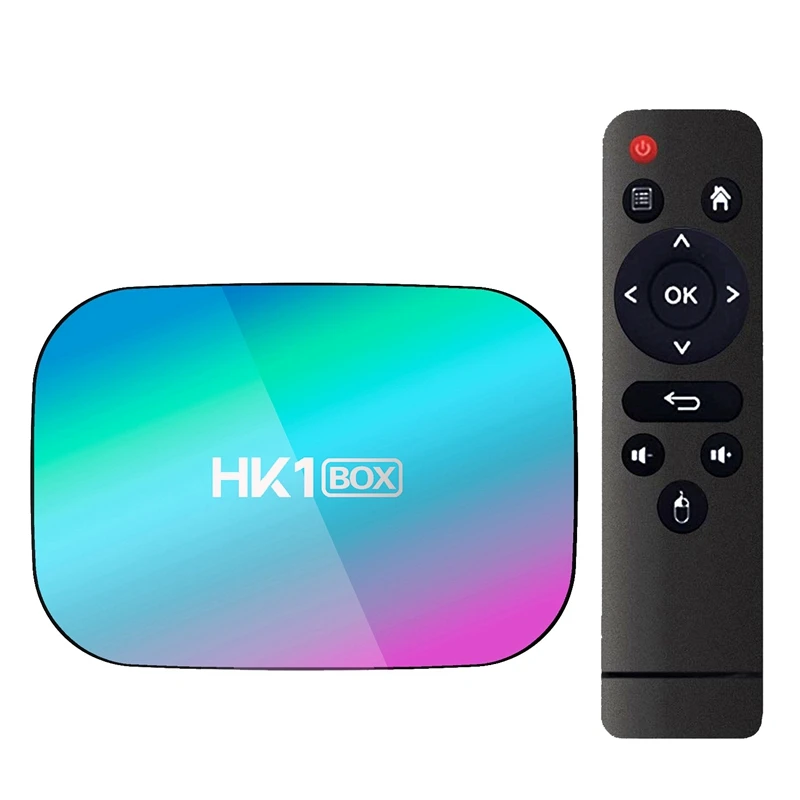 HK1 Box Amlogic S905X3 4 Гб ОЗУ 64 ПЗУ 5G WIFI Bluetooth 0 1000 м LAN Android 9 4K 8K H.265 TV | Электроника