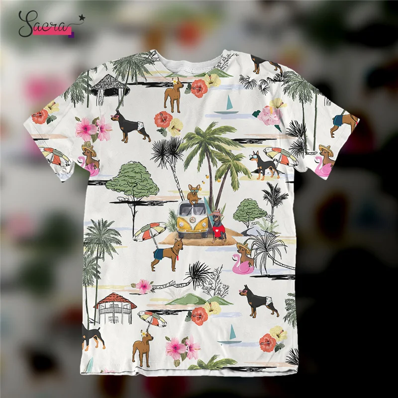 

2021 New Arrival Men T Shirt Full Anime Shirt Printing Fashion Short Sleeve Dog Harajuku Men Tees