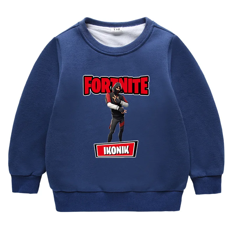 Детские толстовки Fortnites для мальчиков и девочек футболки с длинными рукавами из
